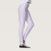 Leggings Fines Flammes Blanches Uniques Lilas (Droite)