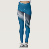 Leggings Fins Fin : requin de récif avec mignon poisson pil (Devant)