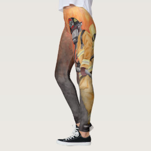 Leggings Fireman Personnaliser le numéro de la station Pom