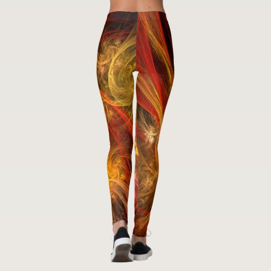 Leggings Firestorm Nova Art Abstrait (Dos)