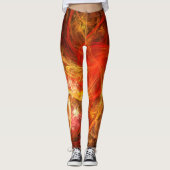 Leggings Firestorm Nova Art Abstrait (Devant)