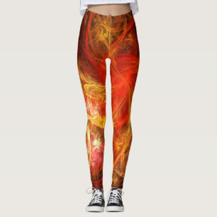 Leggings Firestorm Nova Art Abstrait