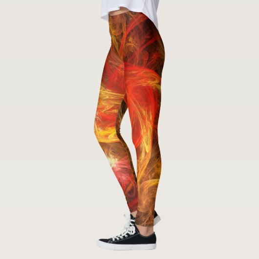 Leggings Firestorm Nova Art Abstrait (Gauche)
