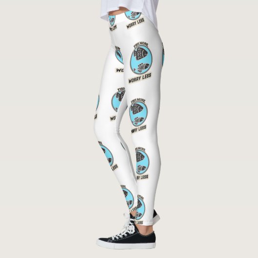 Leggings Fish More Worry Less (Gauche)