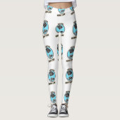 Leggings Fish More Worry Less (Devant)