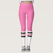 Leggings Fitness Pink Team Tube Sock (Devant)