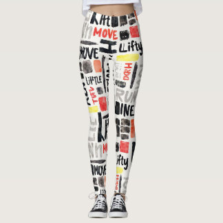 Leggings Fitness Run Move Seamless Motifs