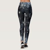 Leggings Flacon de neige de Noël/hiver (Dos)