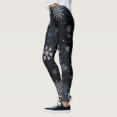 Leggings Flacon de neige de Noël/hiver (Gauche)