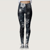 Leggings Flacon de neige de Noël/hiver (Devant)