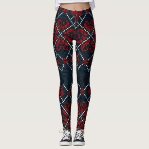 Leggings Flacons de neige bleue