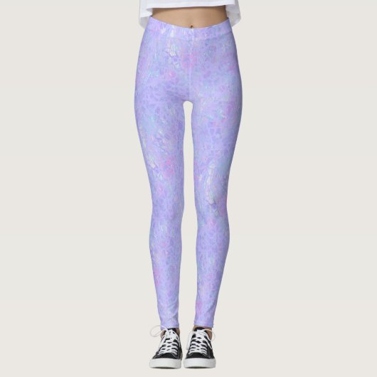 Leggings Flacons violets et multicolores (Devant)