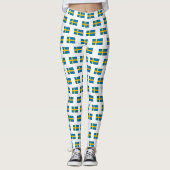 Leggings Flag of Sweden (Devant)