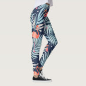 Leggings Flamant rose Aquarelle : Pink Tropical Elegance. (Droite)