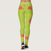 Leggings "Flamant rose je" guêtres folles de dames (Dos)