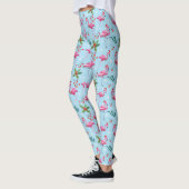 Leggings Flamant rose Noël (Gauche)