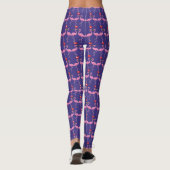 Leggings Flamant rose Rose Comme Heart Pastel (Dos)