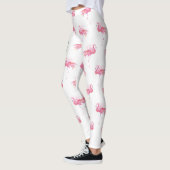 Leggings Flamant rose rose tropical (Gauche)