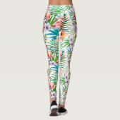 Leggings Flamant rose rose tropicale Plaisir botanique tend (Dos)