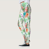 Leggings Flamant rose rose tropicale Plaisir botanique tend (Gauche)
