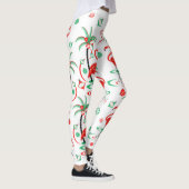 Leggings Flamant rose rouge de Noël (Droite)