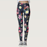 Leggings Flamant rose tropical Imprimé, Fleurs botaniques e<br><div class="desc">Sortez dans le style avec ces leggings super mignons avec un imprimé Flamant rose et floral. Parfait pour une sortie de nuit,  des séances d'entraînement ou des vêtements de tous les jours.</div>