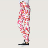 Leggings Flamants roses d'aquarelle dans les aquarelles 2 (Gauche)
