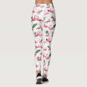 Leggings Flamants roses Love Motif (Dos)