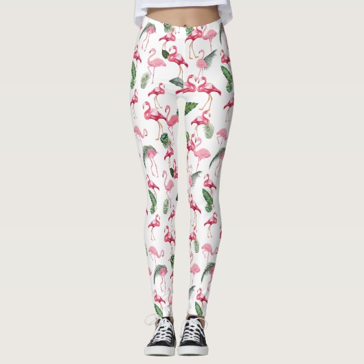 Leggings Flamants roses Love Motif (Devant)