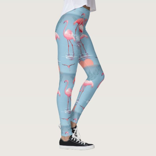 LEGGINGS FLAMANTS ROSES MOTIF 1 (Droite)