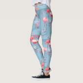 LEGGINGS FLAMANTS ROSES MOTIF 1 (Gauche)