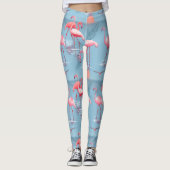 LEGGINGS FLAMANTS ROSES MOTIF 1 (Devant)