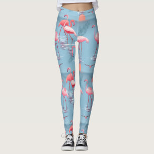 LEGGINGS FLAMANTS ROSES MOTIF 1
