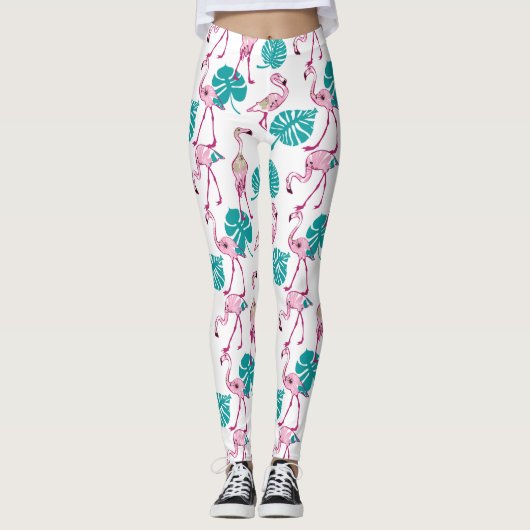 Leggings Flamants roses roses (Devant)