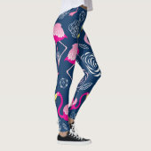 Leggings Flamants roses roses : Graphic Dark Motif (Droite)