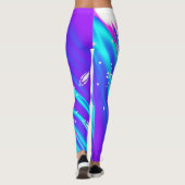 Leggings Flambeaux de parties scintillant (Dos)