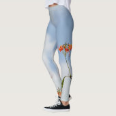 Leggings Flamboyant Royal Poinciana Fleurs Sky Blue (Gauche)