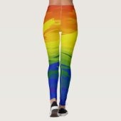 Leggings Flames arc-en-ciel (Dos)