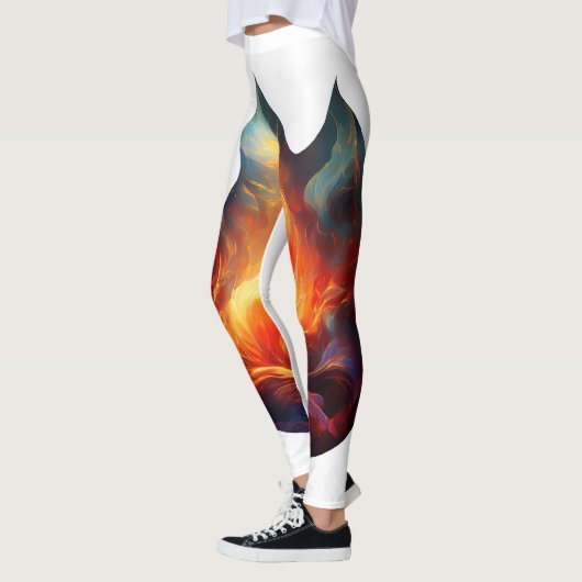 Leggings - Flames Artwork (Gauche)