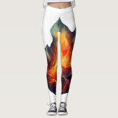 Leggings - Flames Artwork (Devant)