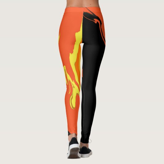 Leggings Flames la nuit (Dos)