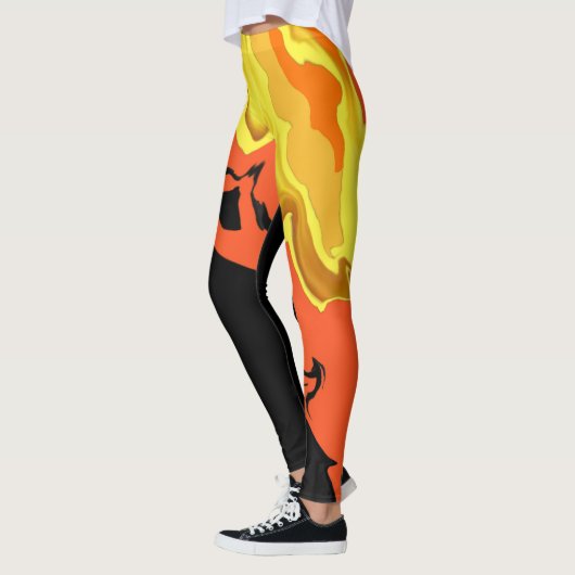 Leggings Flames la nuit (Gauche)