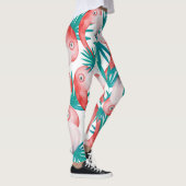 Leggings Flamingo dessiné à la main : aquarelle motif sans  (Droite)