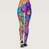 Leggings Flamme Abstraite vive (Dos)