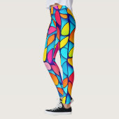 Leggings Flamme Abstraite vive (Gauche)