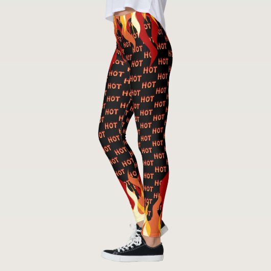 Leggings Flamme colorée chaude (Gauche)