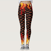 Leggings Flamme colorée chaude (Devant)