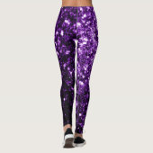 Leggings Flamme de parties scintillant foncé violet brillan (Dos)