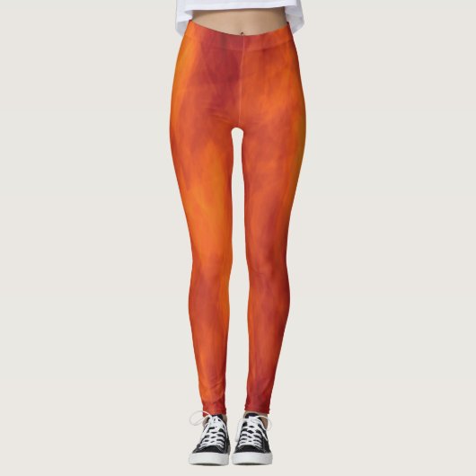 Leggings Flamme orange (Devant)