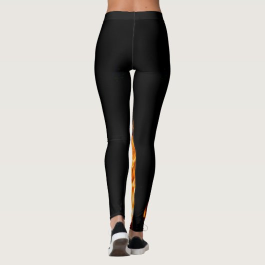Leggings Flamme orange (Dos)